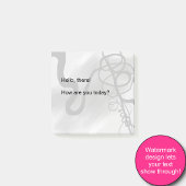 Auf dem Raster: Abstrakt grau, schwarz und weiß Post-it Klebezettel