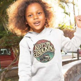 Auf dem Retro-60er von Truckin Personalisiert beha Hoodie