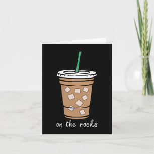 Auf dem Retro Rocks Eiskaffee Sommer Trinken Poc Karte