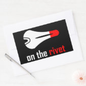 Auf dem Rivet-Radweg Rechteckiger Aufkleber (Umschlag)