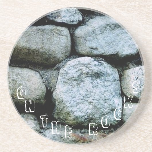 Auf dem Rocks-Getränk Untersetzer (Vorne)