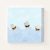 Auf dem Rolling Sea Custom Kids & Baby Diary Notizblock (Rückseite)