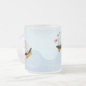 Auf dem Rollsee Drei Britische Schiffe auf Kreuzfa Mattglastasse (Vorderseite Links)