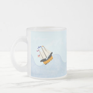 Auf dem Rollsee Drei Britische Schiffe auf Kreuzfa Mattglastasse