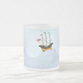 Auf dem Rollsee Drei Britische Schiffe auf Kreuzfa Mattglastasse (Mittel)