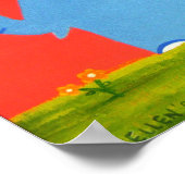 Auf dem Rücken eines Riesen Poster (Ecke)