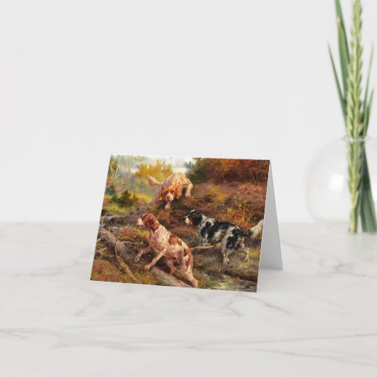 Auf dem Scent von Edmund Henry Osthaus Dankeskarte (Vorderseite)