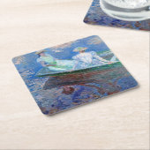 Auf dem Schiff, Monet Rechteckiger Pappuntersetzer (angewinkelt)