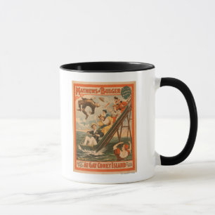 "Auf dem schwulen Coney Island" Musical Comedy Pos Tasse