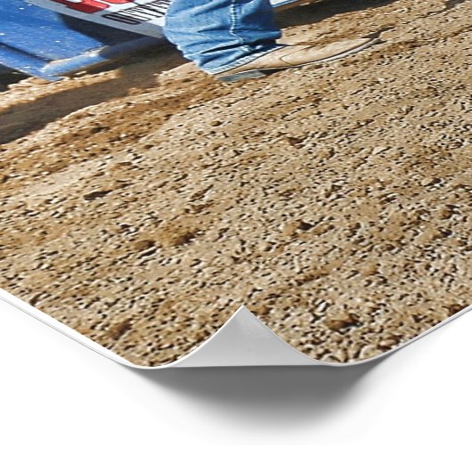 Auf dem Seeufer-Rodeo-Poster Poster (Ecke)