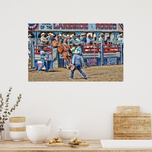 Auf dem Seeufer-Rodeo-Poster Poster (Küche)