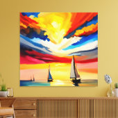 Auf dem Seeweg Leinwanddruck (Insitu (Wohnzimmer))