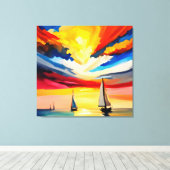 Auf dem Seeweg Leinwanddruck (Insitu (Holzboden))