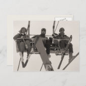 Auf dem Sessellift Postkarte (Vorne/Hinten)