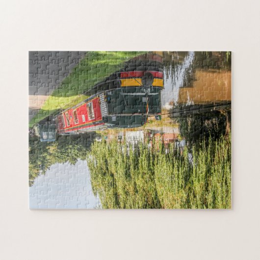 Auf dem Shropshire Gewerkschaft Canal befestigten Puzzle (Horizontal)