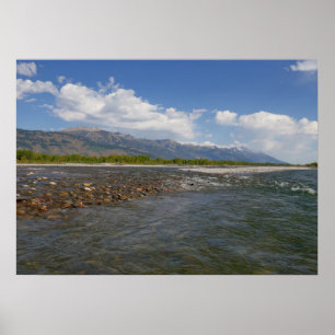 Auf dem Snake River II treiben Poster
