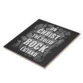 Auf dem soliden Felsen stehe ich Christlich zum Gl Fliese (Seite)