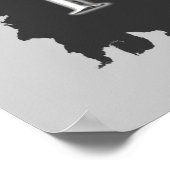 Auf dem soliden Felsen stehe ich. Poster (Ecke)