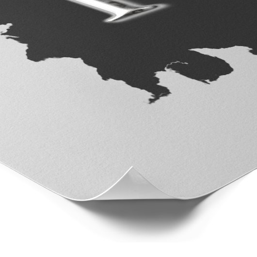 Auf dem soliden Felsen stehe ich. Poster (Ecke)