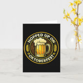 Auf dem sonnigen deutschen Festival Beer Lover Karte (Gelbe Blume)