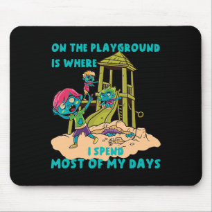 Auf dem Spielplatz Halloween Zombie-Kostüm Mousepad