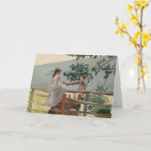 Auf dem Stile | Winslow Homer Karte (Gelbe Blume)