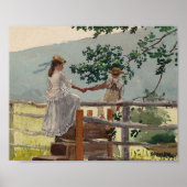 Auf dem Stile | Winslow Homer Poster (Vorne)