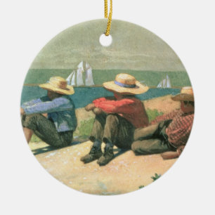 Auf dem Strand 1875 (w/c) Keramikornament