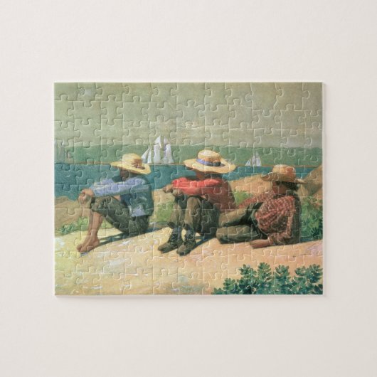 Auf dem Strand 1875 (w/c) Puzzle (Horizontal)