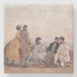 Auf dem Strand bei Trouville, c.1865 Steinuntersetzer
