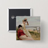 Auf dem Strand Button (Vorne & Hinten)