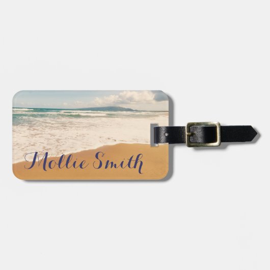 Auf dem Strand Gepäckanhänger (Vorderseite horizontal)