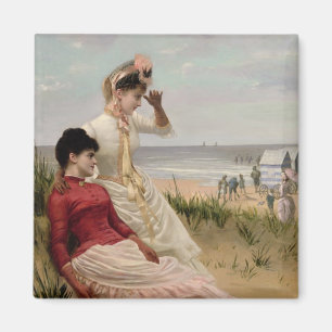 Auf dem Strand Magnet