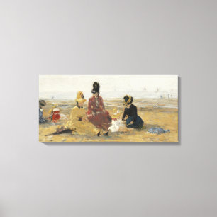 Auf dem Strand Trouville 1887 Leinwanddruck