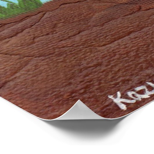 Auf dem Straßenplakat Poster (Ecke)