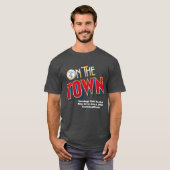 Auf dem T - Shirt der Stadt mit dem SBMT Logo (Vorne ganz)