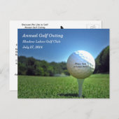 Auf dem T-Shirt Golf Einladung (Vorne/Hinten)