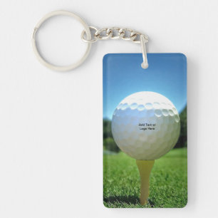 Auf dem T-Shirt Golf Key Chain Schlüsselanhänger