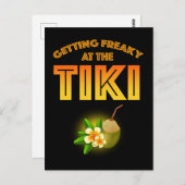 Auf dem Tiki Freaky Postkarte (Vorne/Hinten)