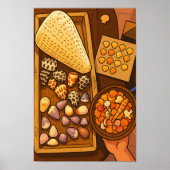 Auf dem Tisch befindliche Schatzanweisungen Poster (Vorne)