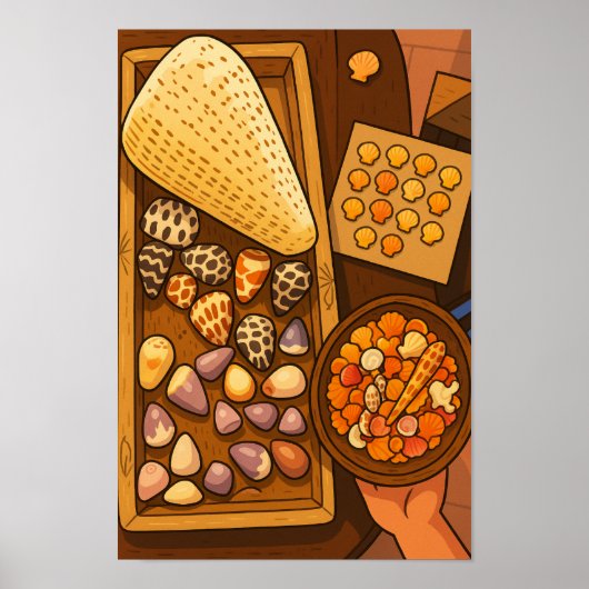 Auf dem Tisch befindliche Schatzanweisungen Poster (Vorne)