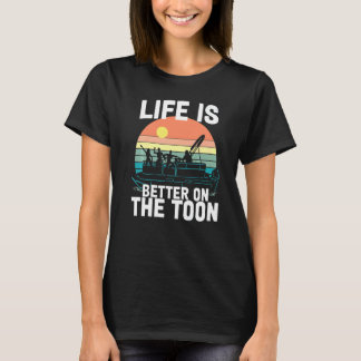 Auf dem Toon Party in langsamer Bewegung Pontoon B T-Shirt