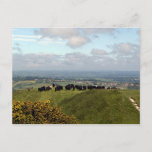 Auf dem Top Cley Hill Postkarte