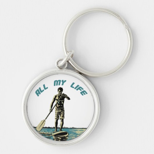 Auf dem Trittbrett mit Trittbrett fahren und surfe Schlüsselanhänger (Vorne)