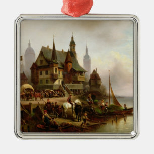 Auf dem Ufer 1872 Silbernes Ornament
