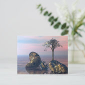 Auf dem unendlichen 3D-Fraktal-Flugzeug Postkarte (Stehend Vorderseite)