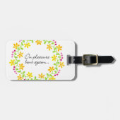 Auf dem Vergnügen wieder verbogen - Austen Stolz Gepäckanhänger (Vorderseite horizontal)