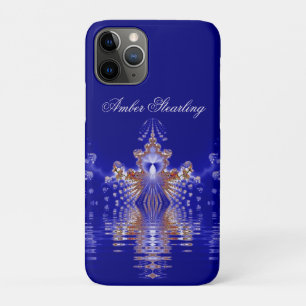 Auf dem Wasser Blue Crystal Fraktal Personal Case-Mate iPhone Hülle