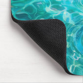 Auf dem Wasser schwimmende Blumen Mousepad (Ecke)