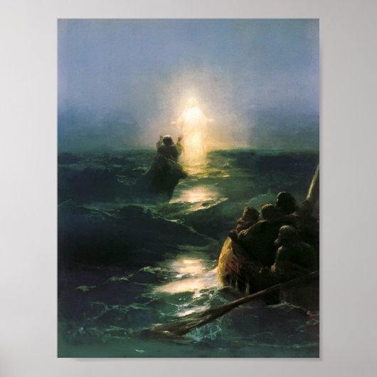 Auf dem Wasser spazieren, Ivan Aivazovsky Print Poster (Vorne)